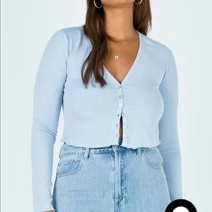 Princess Polly Pedro Top Blue